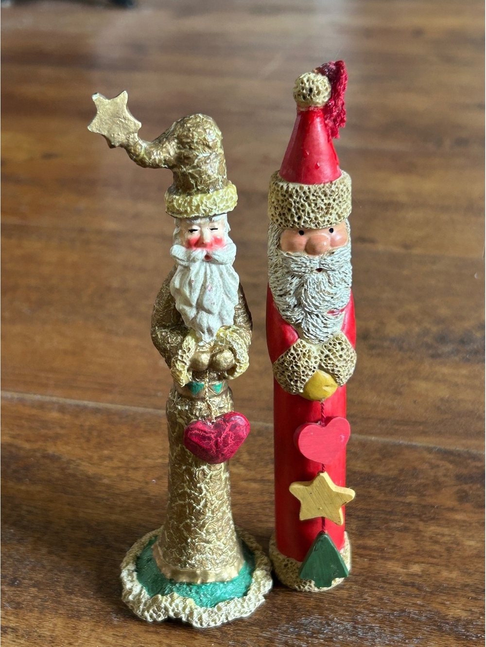 Vintage Santa Claus Figurine Set - Handcrafted Holiday Decor
